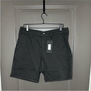 NWT rag & bone Standard Chino Shorts | Jet Black | 34 | Minimalist Essential